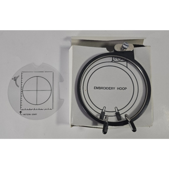 Embroidery Hoop Original Home Janome Round #830844001 Older style screw to lock - Picture 1 of 3